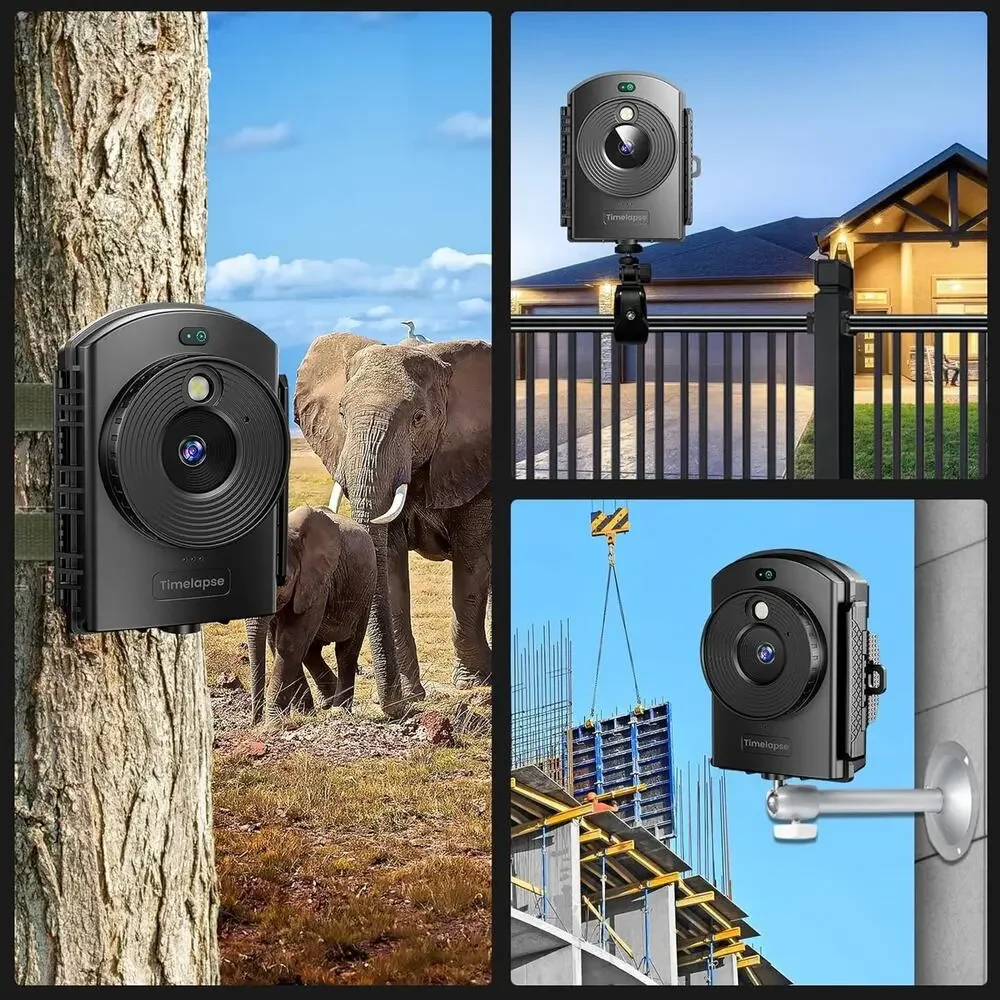 Time Lapse Camera - Infrared Positioning & LED 1080P AVI Video 180 Days Shooting